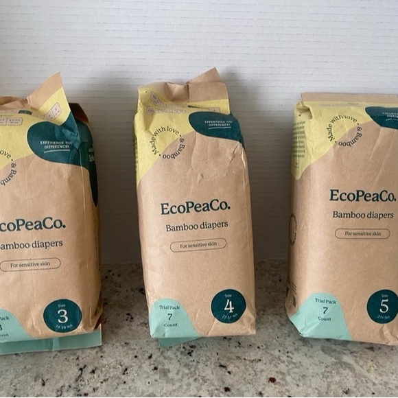 EcoPeaCo Bamboo Diapers for Sensitive Skin